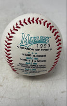 Load image into Gallery viewer, Florida Marlins Inaugural Year 1993 Season Of Firsts Baseball Collectible Ball