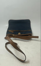 Load image into Gallery viewer, Michael Kors Womens Navy Blue Brown Adjustable Strap Crossbody Handbag