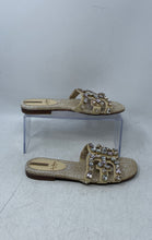 Load image into Gallery viewer, Sam Edelman Womens Bay Brown Gold With Silver Stone Design Slide Sandals Size 6M