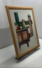 Load image into Gallery viewer, Old Time Stove & Oven Watercolor Framed Signed Art Painting By Kyron Brimmer