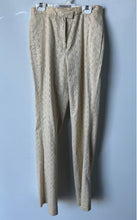 Load image into Gallery viewer, Allan Waller Womens Beige Printed Straight Leg Trouser Pants Size 2