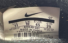 Load image into Gallery viewer, Authentic Nike Mens Air VaporMax AH8449-001 Black Lace-Up Sneaker Shoes Size 11