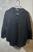 Load image into Gallery viewer, Zara Womens Black Long Sleeve Collared Button-Up Shirt Size Small
