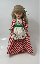 Load image into Gallery viewer, Madame Alexander Red White Striped Dress Candy Cane Apron Collector Doll