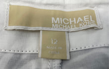 Load image into Gallery viewer, Michael Kors Womens White Black Animal Print Wide-Leg Cropped Pants Size 12