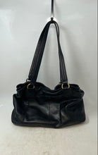 Load image into Gallery viewer, American Leather Co. Womens Black Double Handle Bottom Studs Shoulder Handbag