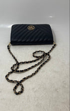 Load image into Gallery viewer, Badgley Mischka Womens Black Quilted Leather Chain Strap Crossbody Purse