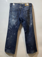 Load image into Gallery viewer, Armani Exchange Mens Blue Denim Cotton 5 Pocket Design Straight Jeans Pants 34
