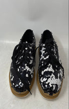 Load image into Gallery viewer, Cape Robbin Womens Zyra-1 Black Sequin Low-Top Lace-Up Sneaker Shoes Size 9M