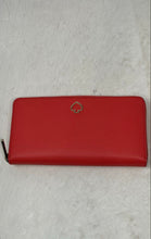 Load image into Gallery viewer, Kate Spade New York Womens Pink Leather Card Holder Small Zip-Around Wallet