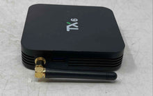 Load image into Gallery viewer, Tanix Model TX6 Black Android TV Box Media Player USB And HDMI Ports Not Tested