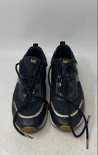 Load image into Gallery viewer, Michael Kors Womens Pippin Black Brown Gold-Tone Low Top Sneakers Shoes Size 9 M