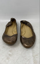 Load image into Gallery viewer, Coach Womens Bronze Leather Round Toe Slip-On Ballet Flats Size 6B