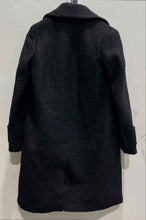 Load image into Gallery viewer, Andrew Marc Womens Black Notch Lapel Buttoned Cuffs Pockets Overcoat Size XS
