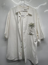 Load image into Gallery viewer, Bamboo Cay Mens White Hawaiian Short Sleeve Collared Button Up Shirt Size XXL