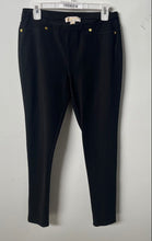 Load image into Gallery viewer, Michael Kors Womens Black Stretch Skinny Leg Pull-On Ankle Pants Size Medium