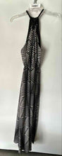 Load image into Gallery viewer, Express Womens Black White Printed Sleeveless Long Maxi Dress Size Small