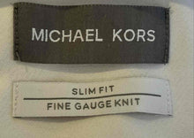 Load image into Gallery viewer, Michael Kors Mens White Long Sleeve Slim Fit Collared Button-Up Shirt Size M