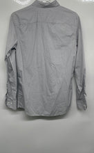 Load image into Gallery viewer, Perry Ellis Mens Gray Polka Dot Slim Fit Spread Collar Button-Up Shirt Size S