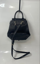 Load image into Gallery viewer, DKNY Womens Black Leather Butterfly Applique Adjustable Strap Backpack