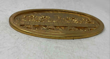 Load image into Gallery viewer, Gold-Tone 3D Relief Of The Last Supper Oval Shape Biblical Scene Wall Plaque