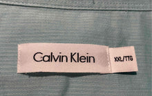 Load image into Gallery viewer, Calvin Klein Mens Light Aqua Cotton Long Sleeve Button-Up Shirt Size XXL