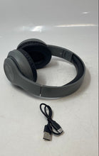 Load image into Gallery viewer, Traxx Graphite Gray Black Wireless Bluetooth Over The Ear Headphones With Mic