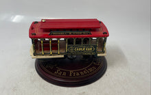Load image into Gallery viewer, Powell & Hyde Sts. San Francisco Cable Car Wooden Music Box & Turntable Display