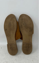 Load image into Gallery viewer, Simona Rossi Womens Brown Leather Open Toe Slip-On Flat Slide Sandals Size 8