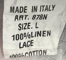 Load image into Gallery viewer, Alessia Pacini Womens White Linen High Low Hem Cropped Blouse Top Size Large