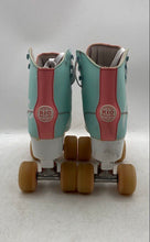 Load image into Gallery viewer, Rio Roller Unisex Script Teal Coral Lace-Up Roller Skates Size UK 5 EUR 38
