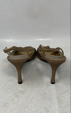 Load image into Gallery viewer, Stuart Weitzman Womens Gold Open Toe Slingback Sandals Size 10M