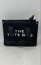 Load image into Gallery viewer, Unbranded Womens Black Leather Double Handle Zipper Mini Tote Bag