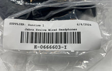 Load image into Gallery viewer, Jabra Evolve Black Double Earpieces Wired Over The Ear Headphones With Tags