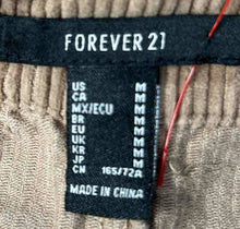 Load image into Gallery viewer, Forever 21 Womens Brown Corduroy Straight Leg Trouser Pants Size Medium
