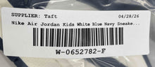 Load image into Gallery viewer, Authentic Nike Boys Air Jordan 1 Low OG CZ0858-400 White Blue Sneaker Shoes 4.5Y