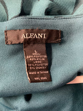 Load image into Gallery viewer, Alfani Womens Teal Long Sleeve V-Neck Blouse Top Size Large With Tag