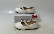 Load image into Gallery viewer, Hehainom Kids White Leather Round Toe Slip-On Flat Mary Jane Shoes Size 12