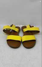Load image into Gallery viewer, Franco Sarto Womens Yellow Open Toe Flat Slingback Sandals Size 7M