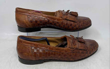 Load image into Gallery viewer, Johnston & Murphy Mens Domani Brown Leather Slip-On Tassel Loafer Shoes Size 12M