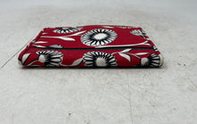 Load image into Gallery viewer, Vera Bradley Womens Red Floral Print Credit Card Passport Holder Bifold Wallet