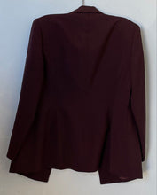 Load image into Gallery viewer, Le Suit Womens Burgundy Double-Breasted Blazer & Skirt 2-Pieces Set Size 6P