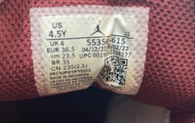 Load image into Gallery viewer, Nike Kids Air Jordan 1 Low 553560-615 Burgundy White Gray Sneakers Shoes Sz 4.5Y