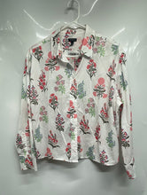 Load image into Gallery viewer, Talbots Womens Multicolor Floral Cotton Long Sleeve Button-Up Shirt Size LP