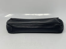 Load image into Gallery viewer, Authentic Tory Burch Womens Black Faux Leather Gold-Tone Clutch Purse Stained