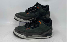 Load image into Gallery viewer, Nike Kids Air Jordan 3 Retro Gray Black Lace-Up Sneaker Shoes Size 6Y No Insole