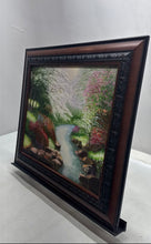 Load image into Gallery viewer, RJB Morning Forest Landscape Trees Stream Meadow Signed And Framed Art Painting