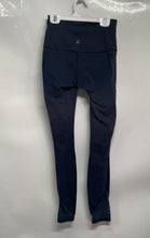 Load image into Gallery viewer, Lululemon Womens Blue Elastic Waistband Pull-On Skinny Leg Cropped Leggings Sz 4