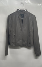 Load image into Gallery viewer, Armani Exchange Womens Gray Long Sleeve Stand-Up Collar Full-Zip Jacket Size M