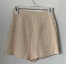 Load image into Gallery viewer, Zara Womens Cream Double Slits Front Side Zipper Mini Skort Size XS